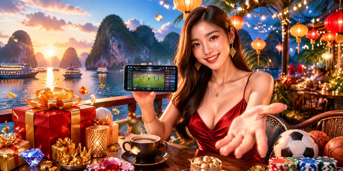 Người chơi thưởng thức trò chơi slot tại quán cà phê ở Việt Nam